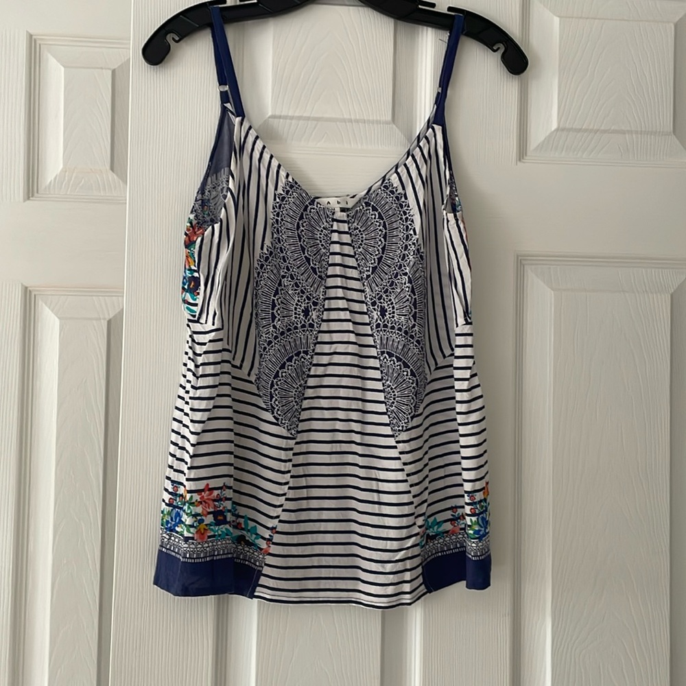 Cabi floral and striped top